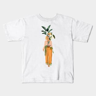 Modern plant Lady 6 Kids T-Shirt